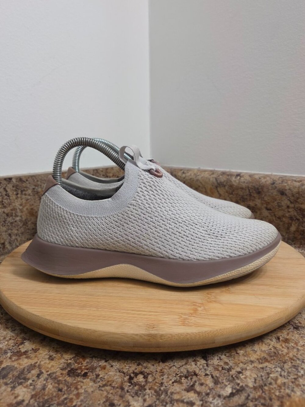 Allbirds Tree Dasher Relay Runner Womens Gray Slip On Shoes Sneakers Size 7